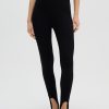 Legginsy z zapiętką czarne