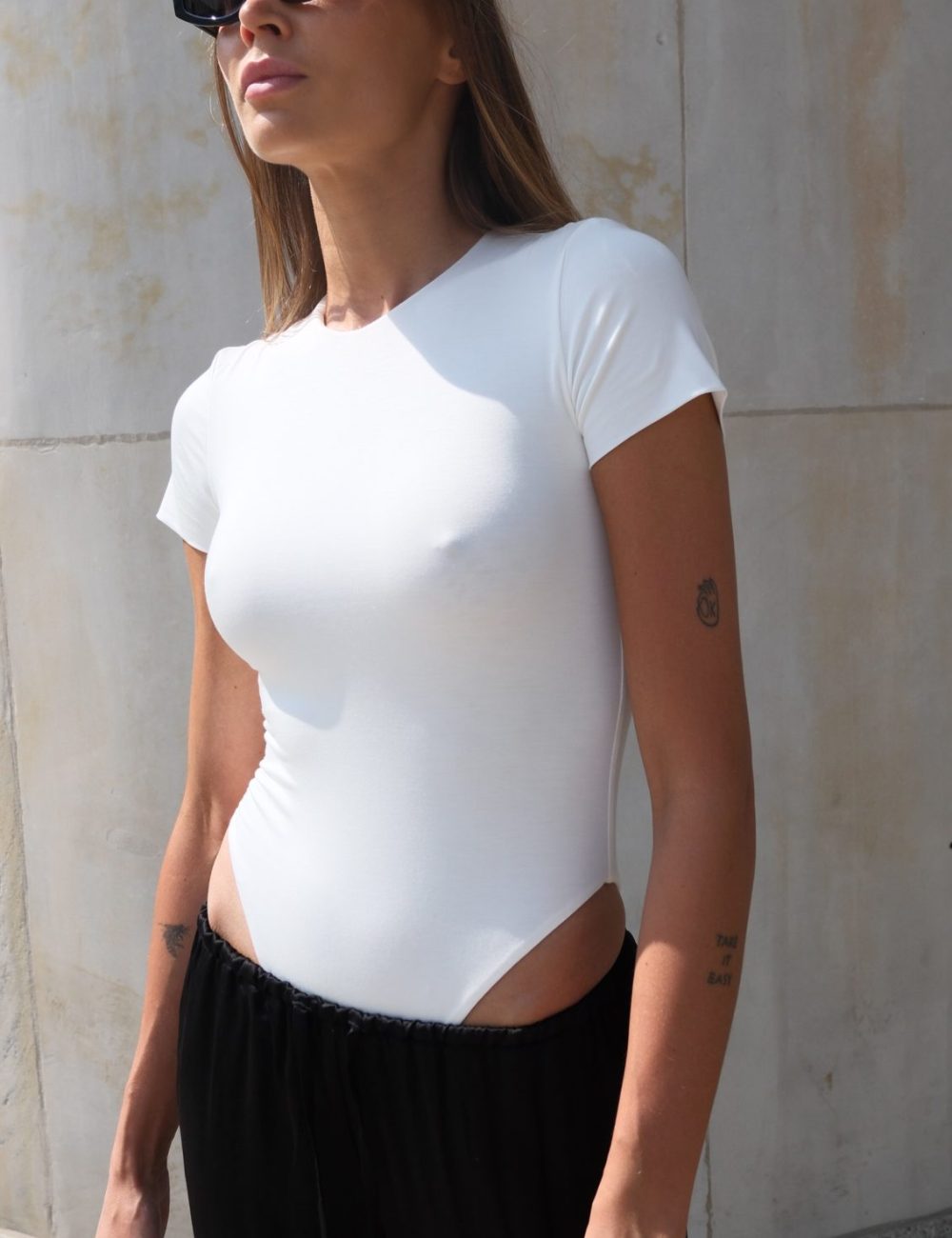Body high cut ecru