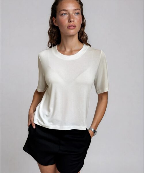 T-shirt classic ecru