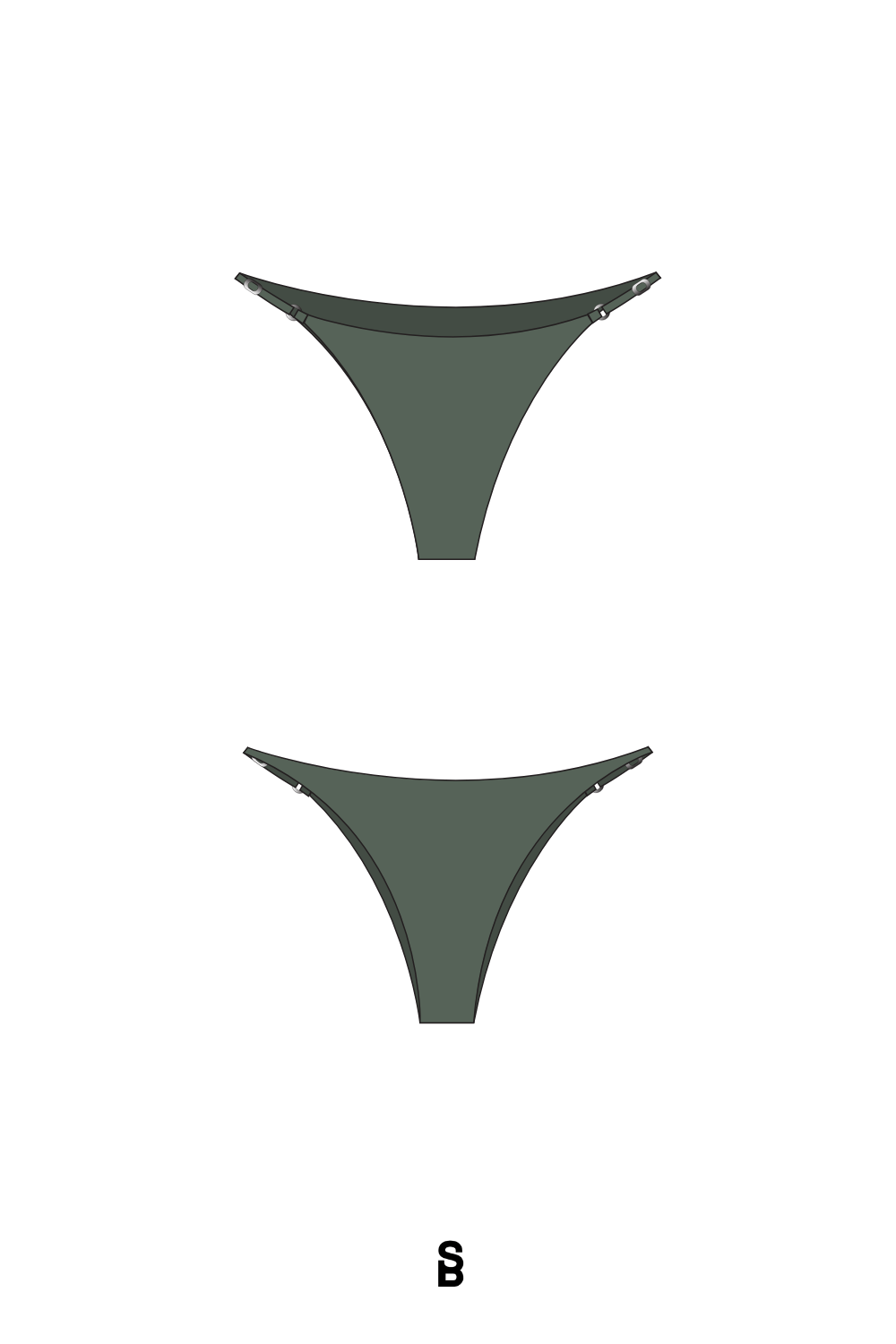 Dół od bikini olive - obrazek 2
