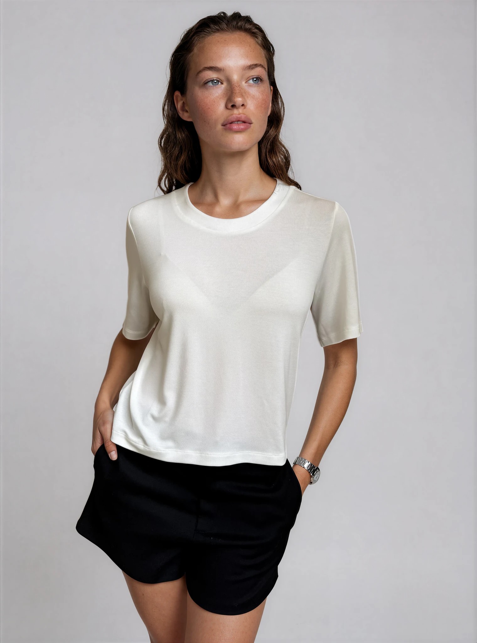 T-shirt classic ecru