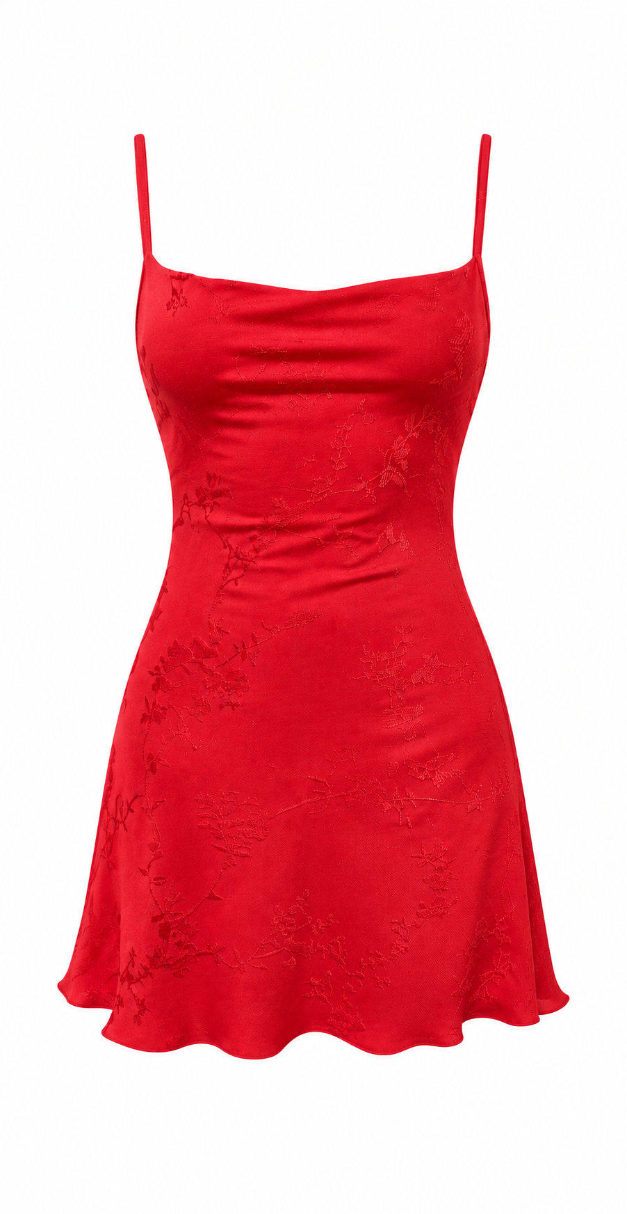 Sukienka mini Rose Summer czerwona - obrazek 3