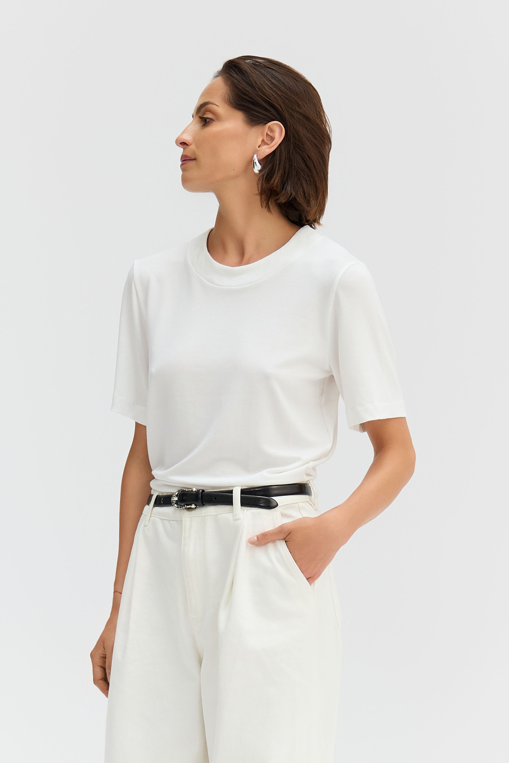 Oversize T-shirt body ecru