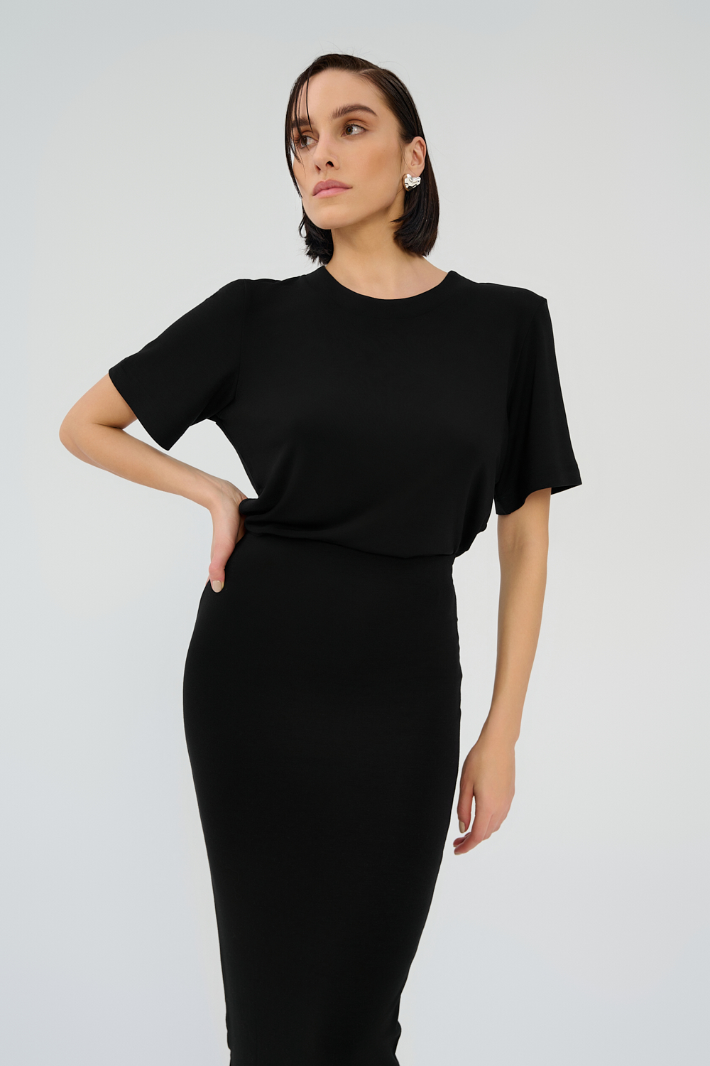 Oversize T-shirt body czarne