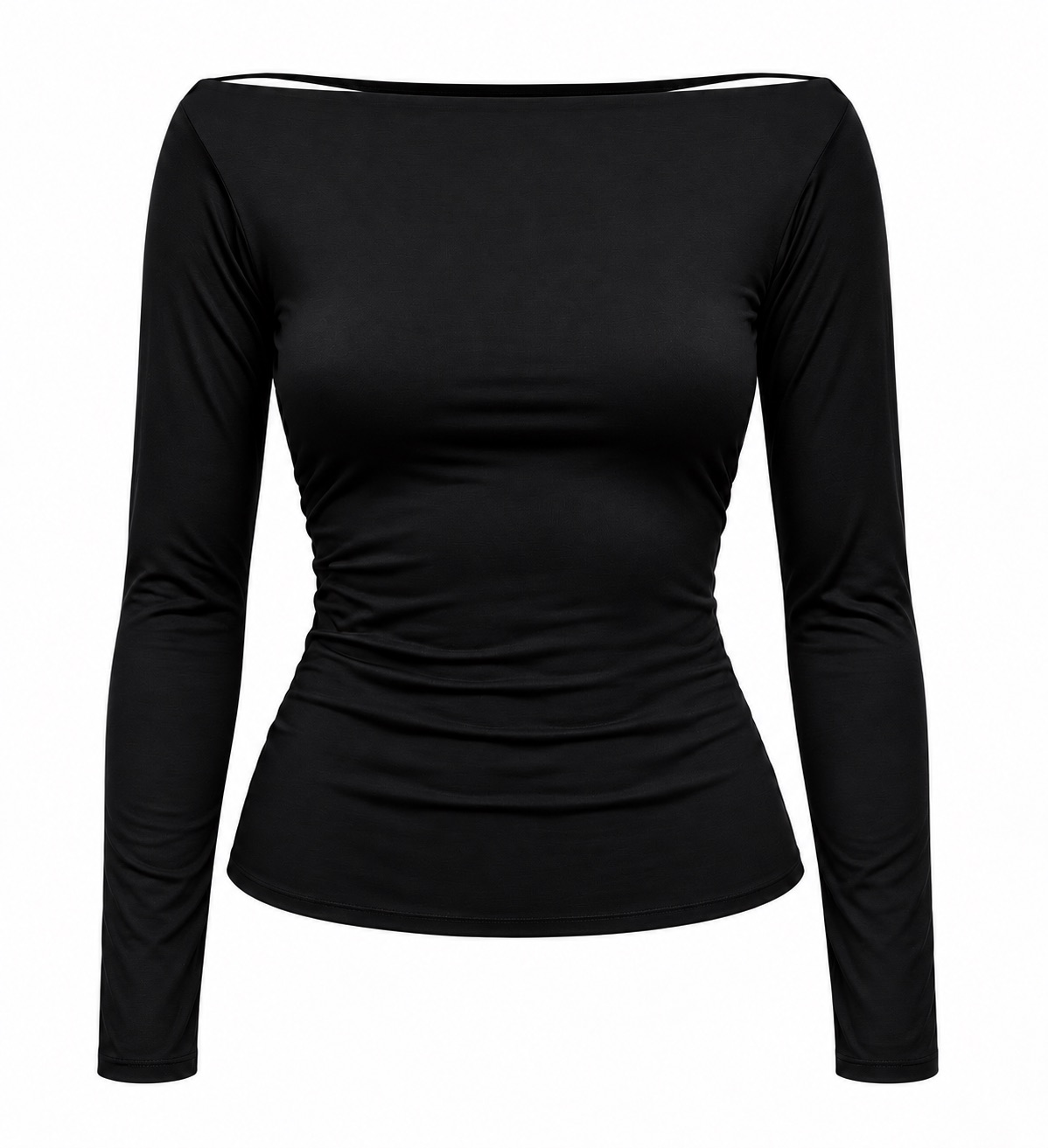 Longsleeve Clara Loose back czarny - obrazek 4